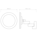 Niimi Round LED (1163009) in Nichel Opaco - Technical Drawing Thumbnail