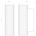 io 265 (1409054) in Polished Chrome - Technical Drawing Thumbnail