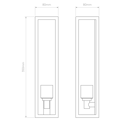 Harvard Wall (1402019) in Bronze - Technical Drawing Thumbnail