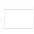 Drum 300 Shade (5016095) in White Fabric - Technical Drawing Thumbnail