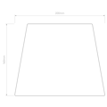 Soft Square 200 Shade (2 Pack) (5050002) in White Fabric - Technical Drawing Thumbnail