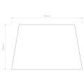 Soft Square 395 Shade (2 Pack) (5050005) in Tessuto Taupe - Technical Drawing Thumbnail