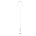 Ceiling Pendant (1184038) in Matt Nickel - Technical Drawing Thumbnail