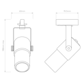 Stage Track (1491003) in Matt Black - Technical Drawing Thumbnail