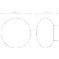 Zeppo Wall (1176053) in Matt Brushed Brass - Technical Drawing Thumbnail