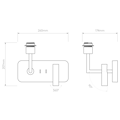 Side by Side (1406033) in Bronze - Technical Drawing Thumbnail