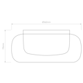 Aquina Ceiling 360 (1450011) in Mattschwarz - Technical Drawing Thumbnail