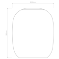 Curve 285 Pendant (4005148) in Matowy Biały - Technical Drawing Thumbnail