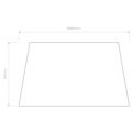 Tapered Round 400 Pleated Pendant (4005179) in Bronzo - Technical Drawing Thumbnail