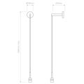Wall Pendant (1184042) in Nickel Matt - Technical Drawing Thumbnail