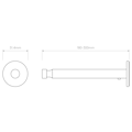 Pendant Wall Arm (6029012) in Bronze - Technical Drawing Thumbnail