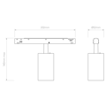 Can 50 Spot 48V Track DALI (1396049) in Matt White - Technical Drawing Thumbnail