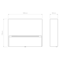 Mori 140 (1466005) in Textured Black - Technical Drawing Thumbnail