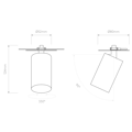 Can 50 Recessed 2700K (1396052) in Matt Black - Technical Drawing Thumbnail