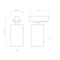 Can 50 Track 2700K (1396054) in Matt Black - Technical Drawing Thumbnail