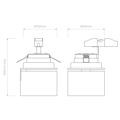 Lynx Recess 2700K (1403012) in Matt White - Technical Drawing Thumbnail