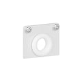 48V Single Track Cable Entry End Cap (6038024) in Matt White - Product Thumbnail 1