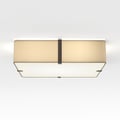 Ceiling Base 460 LED Phase (1462016) in Matowy Biały with Elba Square 500 Shade (5042010) in Szara Tkanina - Thumbnail