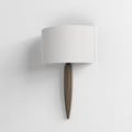 Gaudi (1385003) in Bronze with Semi Drum 320 Shade (5026001) in White Fabric - Thumbnail
