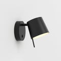 Miura Wall (1444001) in Matt Black with Cone 105 (5018052) in Matt Black - Thumbnail