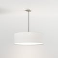 Cambria Pendant (1421013) in Matt Nickel with Cambria 600 Shade (5038002) in White Fabric - Thumbnail