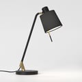 Edward Desk (1441003) in Matt Black / Matt Gold with Tapered Drum 155 (5013028) in Black Fabric - Thumbnail