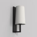 Riva 350 (1214015) in Matt Black with Cone 240 (5018004) in White Fabric - Thumbnail
