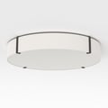 Ceiling Base 610 (1462004) en Blanc Mat avec Elba Round 800 (5042005) en Tissu Blanc - Thumbnail
