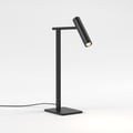 Leda Desk (1457002) in Matt Black with Leda Round Shade (5040004) in Matt Black - Thumbnail