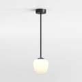Nara Pendant (1464003) in Negro Mate with Nara Taper Glass (5039003) in Blanco (Ópalo) - Thumbnail