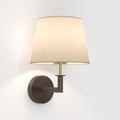Club Wall (1483010) in Bronze / Natural Brass with French Drum 220 Shade (2 Pack) (5047001) in Putty Fabric - Thumbnail