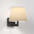 Beaumont Wall (1480013) in Matt Black with French Drum 220 Shade (2 Pack) (5047001) in Putty Fabric - Thumbnail