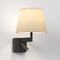 Beaumont Reader (1480018) in Matt Black with French Drum 220 Shade (2 Pack) (5047001) in Putty Fabric - Thumbnail