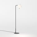 Mitsu Floor (1394059) in Matt Black with Cone 173 (5018031) in White Fabric - Thumbnail