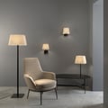 Soft Square 290 Shade (2 Pack) (5050003) in Putty Fabric - Insitu Thumbnail 1