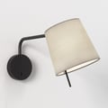 Mitsu Swing Arm (1394046) in Matt Black with Cone 173 (5018034) in Putty Fabric - Thumbnail