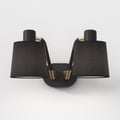 Edward Twin (1441002) in Matt Black / Matt Gold with Tapered Drum 155 (5013028) in Black Fabric - Thumbnail
