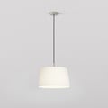 Tapered Round 400 Pleated Pendant (4005275) in Matt Nickel - Product Thumbnail 1
