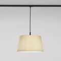 Tapered Round 400 Pleated Pendant (4005258) in Matt Black - Product Thumbnail 1