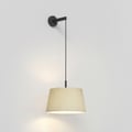 Tapered Round 400 Pleated Pendant (4005272) in Matt Black - Product Thumbnail 1