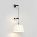 Tapered Round 400 Pleated Pendant (4005659) in Matt Black - Product Thumbnail 1