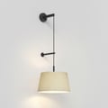 Tapered Round 400 Pleated Pendant (4005660) in Matt Black - Product Thumbnail 1