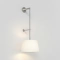 Tapered Round 400 Pleated Pendant (4005548) in Matt Nickel - Product Thumbnail 1