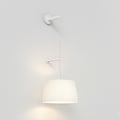 Tapered Round 400 Pleated Pendant (4005693) in Matt White - Product Thumbnail 1