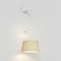 Tapered Round 400 Pleated Pendant (4005694) in Matt White - Product Thumbnail 1
