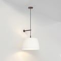 Tapered Round 400 Pleated Pendant (4005058) in Bronze - Product Thumbnail 1