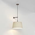 Tapered Round 400 Pleated Pendant (4005059) in Bronze - Product Thumbnail 1