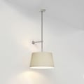 Tapered Round 400 Pleated Pendant (4005127) in Matt Nickel - Product Thumbnail 1