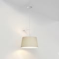 Tapered Round 400 Pleated Pendant (4005161) in Matt White - Product Thumbnail 1