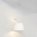 Tapered Round 400 Pleated Pendant (4005160) in Matowy Biały - Produkt Thumbnail 1